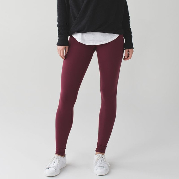 Lululemon Wunder Under Pant (Hi-Rise) *Full-On Luon Wine Berry 4 - Picture 1 of 5